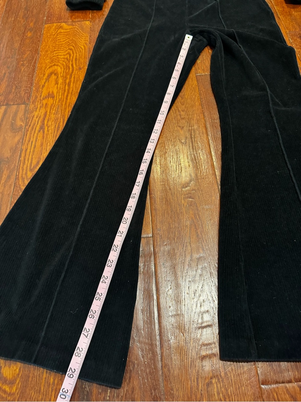 aerie Black Corduroy High-Rise Flare Pants & Jacket Set - Picture 2 of 9
